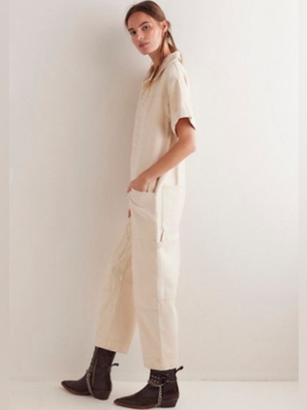 NWOT Free People We The Free Golden Days Jumpsuit Size XS